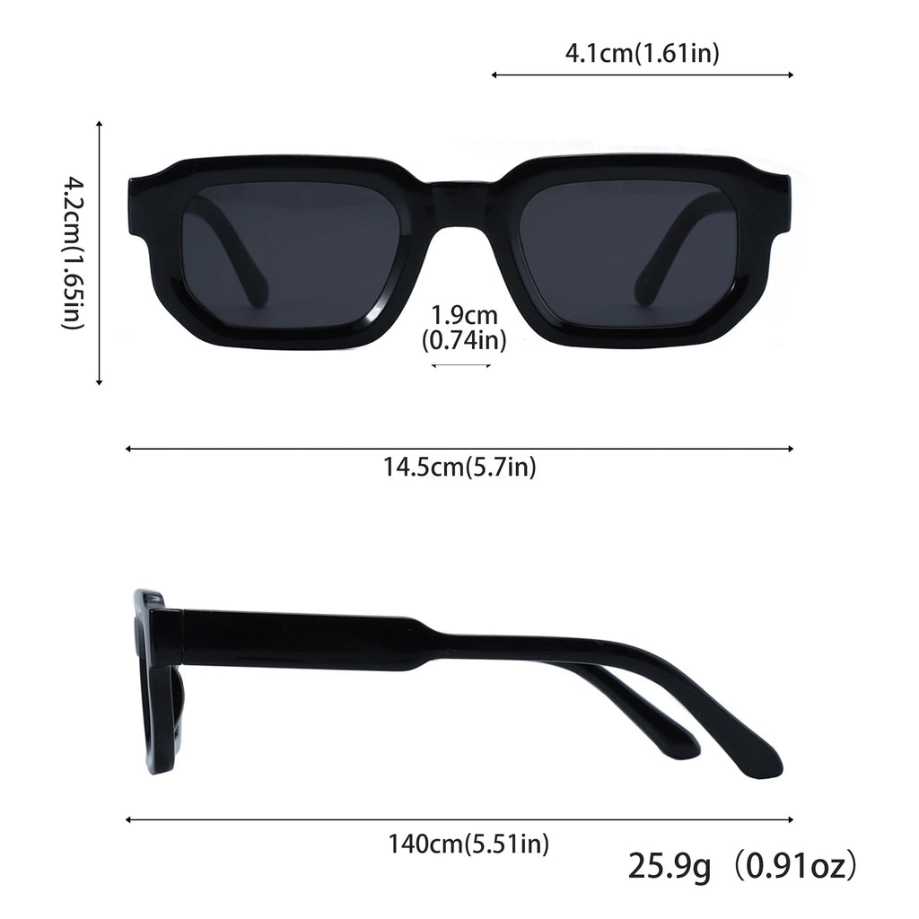 Lunettes soleil rectangulaires vintage — image 6