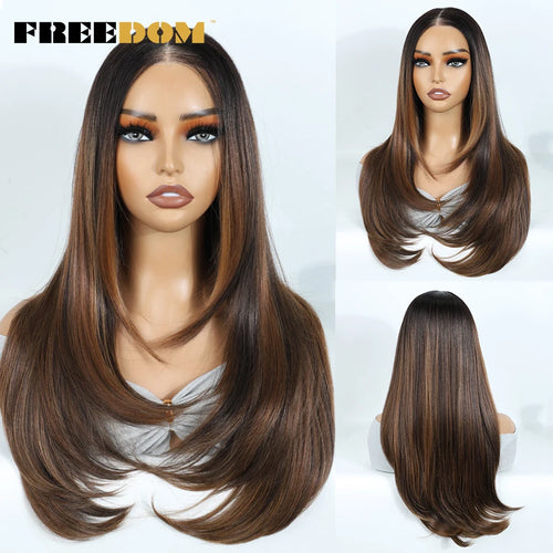 Perruque lace front ombrée